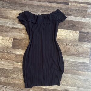 Elegant Black Off-Shoulder Dress